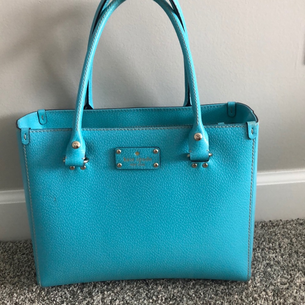 Aqua Kate Spade gently used bag